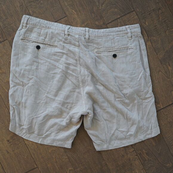 John Varvatos Men's Johnny Shorts In Hemp Size:34 - Picture 2 of 7